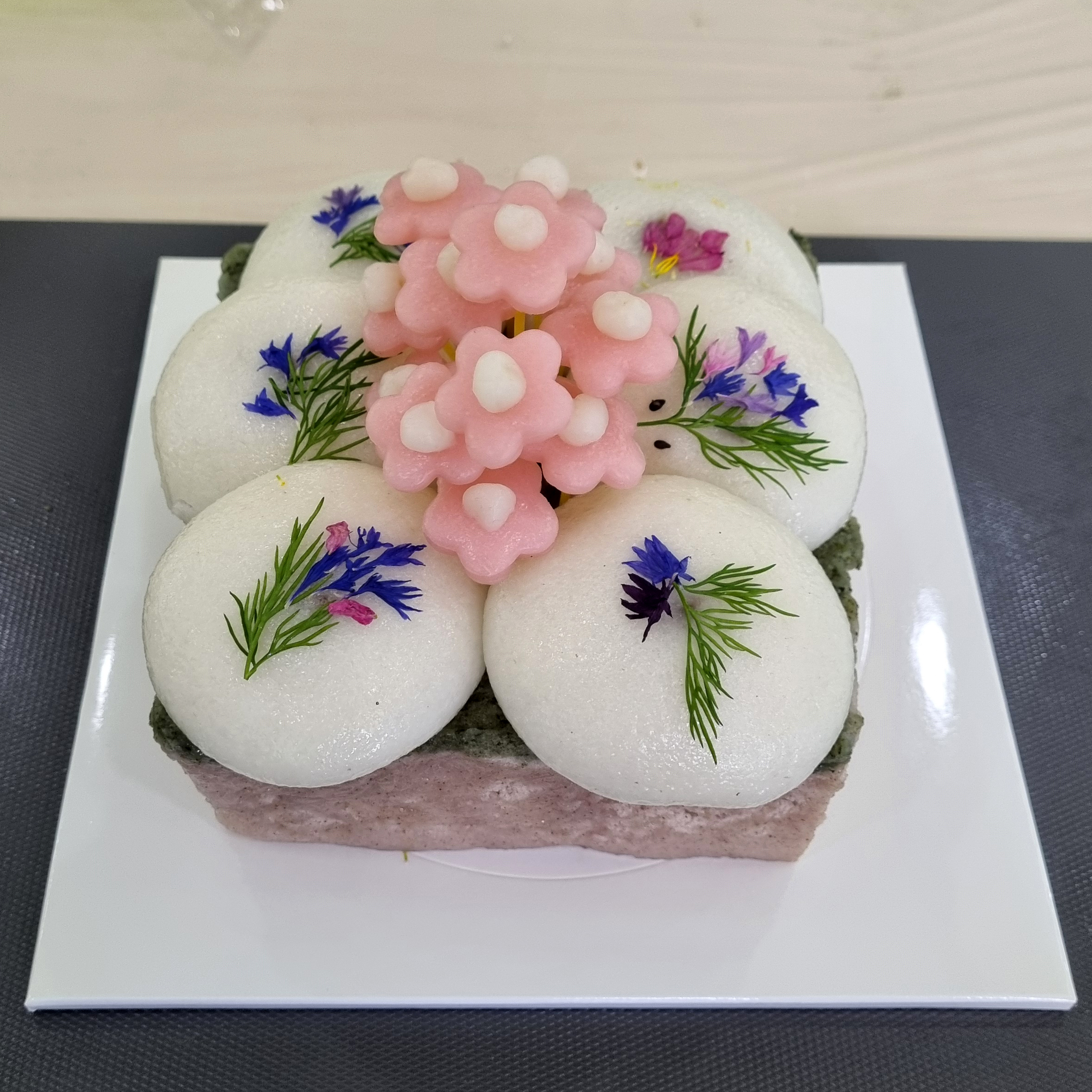 약초꽃 케이크 만들기